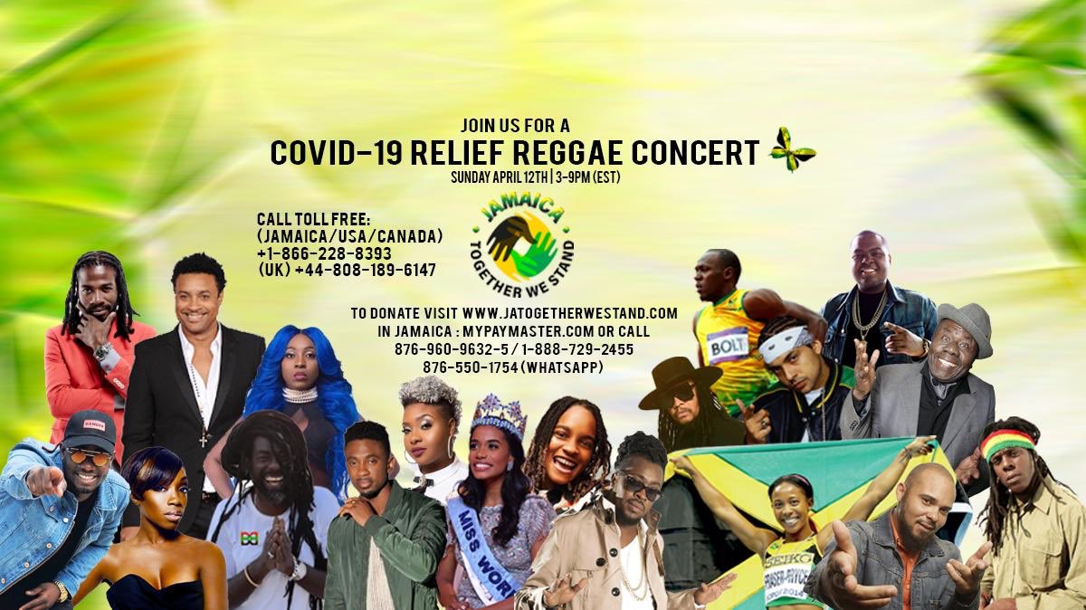 uk_Jamin's tweet photo. Ja'cans & lovers of #ReggaeMusic Join us April 12 #3pmEST #9pmGMT for #JATogetherWeStand, a virtual fundraising concert to purchase essential equipment for our hospital worker on the frontline. See flyer for numbers to call or donate online @ https://t.co/yJrnCJkDQW #SaveLives https://t.co/UEBYTVDah6