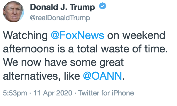 A fun thing to remember is that when Trump met with Kim Jong Un he kept expressing that he wished the media worshiped him like a murderous dictator's and continually referred to Fox News as mostly fair but "sometimes tough."Seriously. He's incredibly dangerous.
