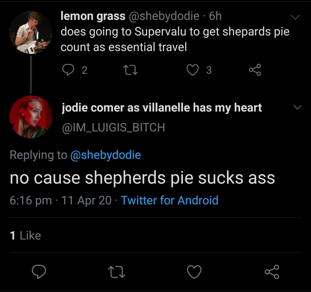 She doesn& #39;t like shepherd& #39;s pie.