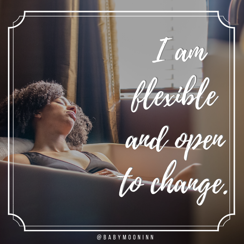 BabymoonInn's tweet photo. Pregnant or not, we invite you all to pause for just a moment.  Close your eyes, take a deep breath, and tell yourself, "I am flexible and open to change."  

You're doing a great job. ❤️ https://t.co/dIUFD3IHfN