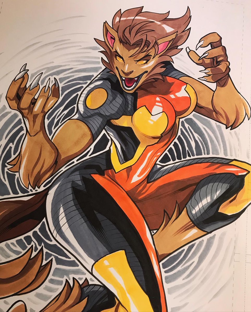 Commission of New Mutants' Wolfsbane. Commission slots are still open.  Email me at edwin@edwinhuang.com for more info. Also, check my previous  post about commissions as well :) #edwinhuang #newmutants #wolfsbane, image size:963x1200