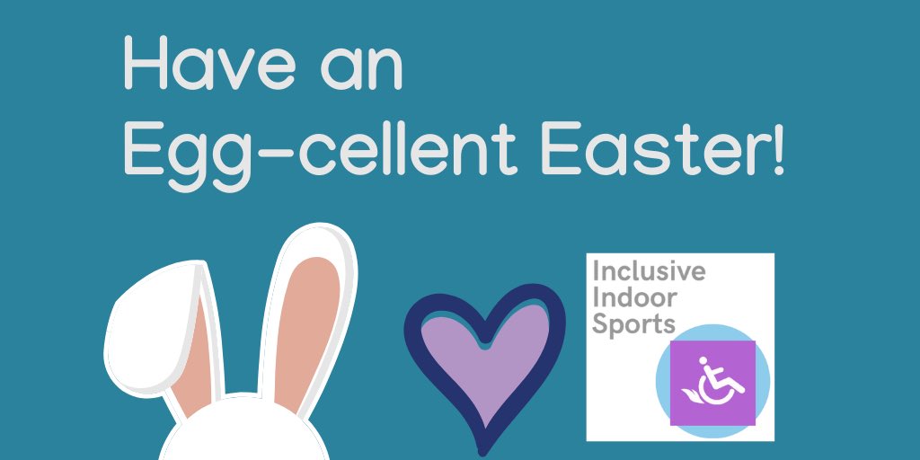 InclusiveIS's tweet photo. Happy Easter 🐣 🐰
Stay in touch and stay safe!    💜Inclusive Indoor Sports X https://t.co/WxHpRpjVB0