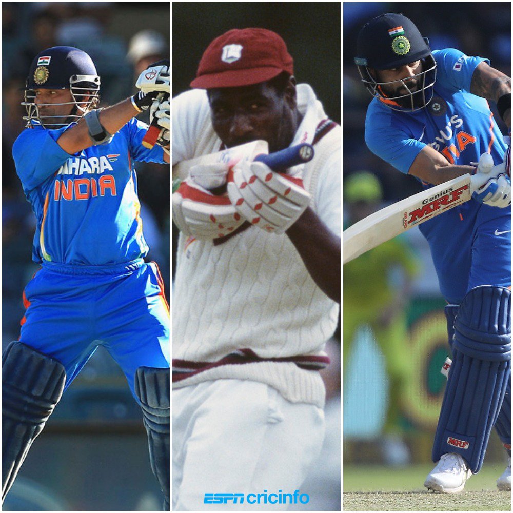 cricinfo's tweet photo. Who's the better ODI batsman: Tendulkar or Richards or Kohli?

https://t.co/2LK7hfCMiG https://t.co/aEuR0Cx0Bs