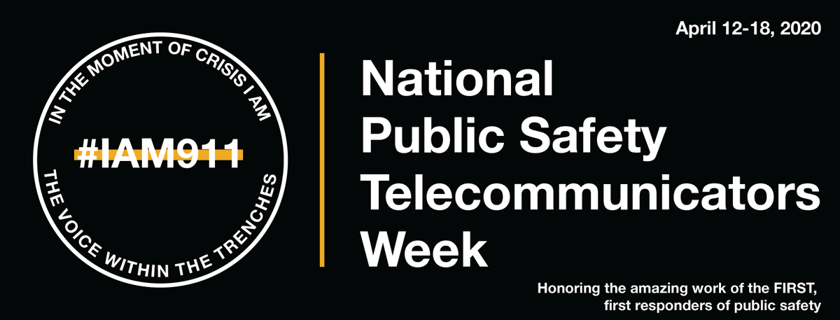 Honoring the most vital piece of public safety, 9-1-1 professionals. Thank you for all you do! #IAM911 
RT