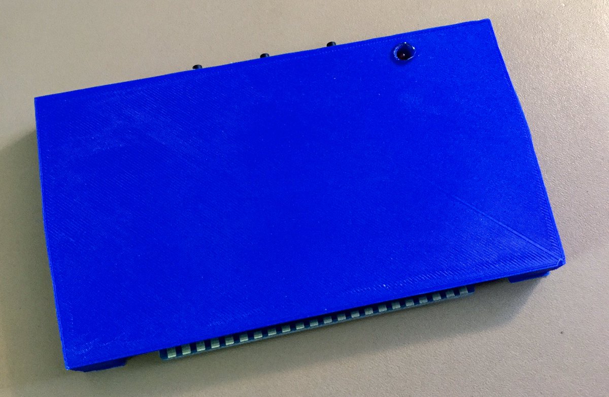 Here’s the 3D printed cartridge case (from Thingiverse!) and memory expansion card (Ulitimem).