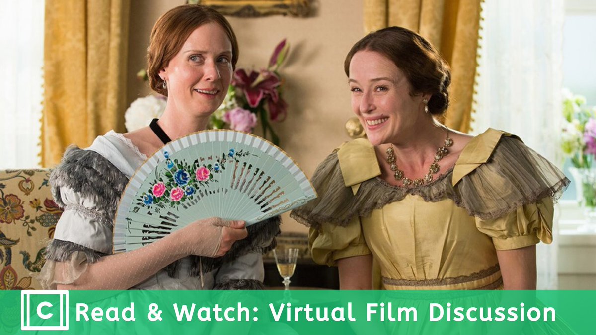 The first READ &amp; WATCH WEEKLY FILM DISCUSSION takes place today (4/12) at 2PM. This week's literary pairing is a selection of Emily Dickinson poems and the Terence Davies film, A QUIET PASSION. Learn more and join us at countytheater.org/films/a-quiet-….