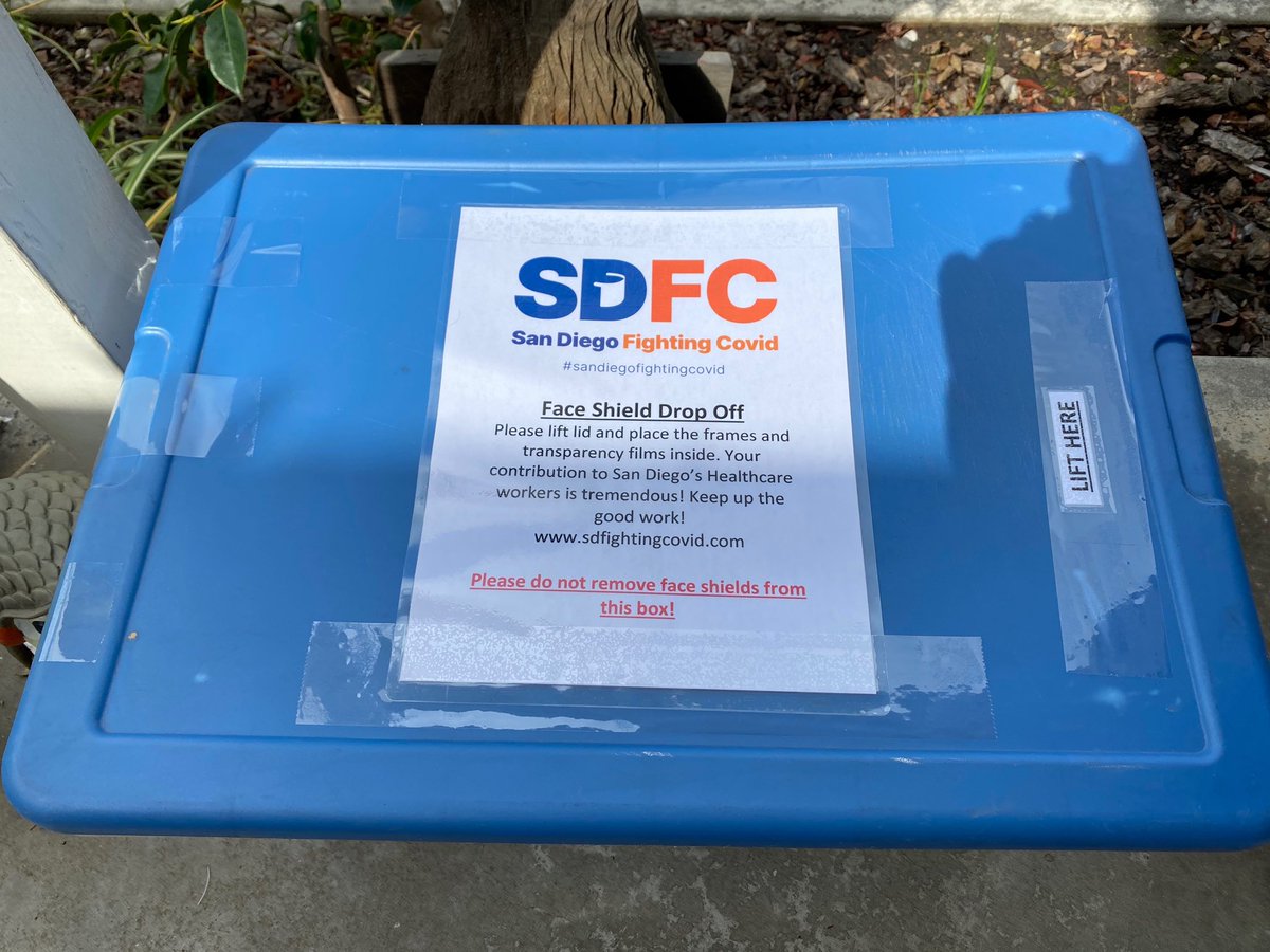 SDFightingCOVID's tweet photo. We have our first drop offs! Check out our website to see how you can help! 
https://t.co/90CMc3pdQR
#sandiegofightingcovid
#sdfightingcovid https://t.co/w2GpVcEZ9r