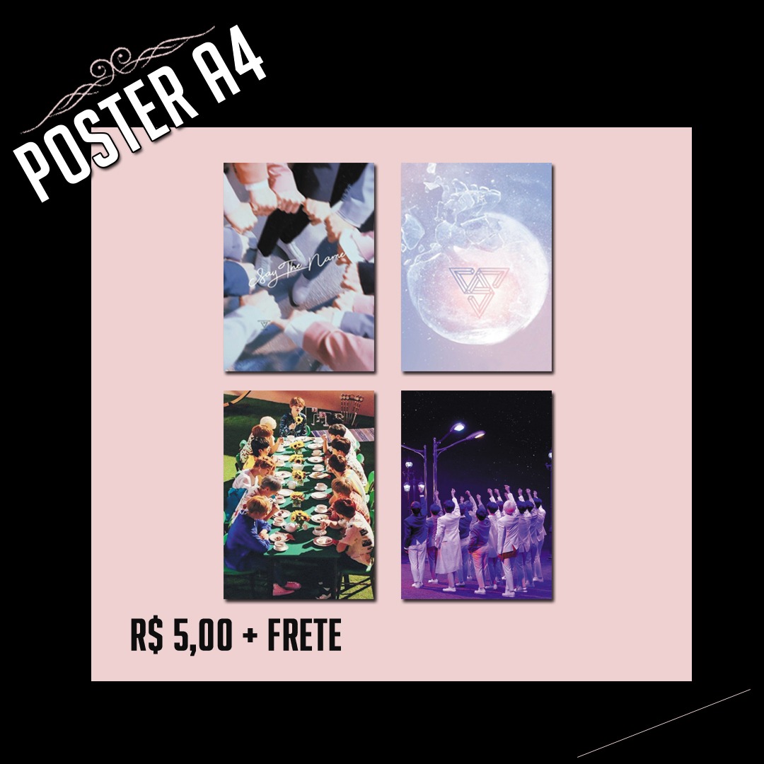 searchflopstore's tweet photo. 🌟 Posters A4 Seventeen

R$ 5,00 unid. + frete
* entregamos em mãos em Campo Grande/MS

Não vai querer ficar sem né? Corre pra nossa DM e garanta já o seu. 🌠 Trabalhamos com encomendas também.
.
.
#cards #posters #seventeen #boygroup #posterkpop #cardskpop #kpop #fanmade https://t.co/NOBkilU8PA