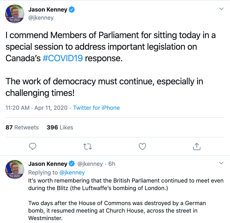 Who's going to tell the premier that being open-minded and responsive to public feedback, even when negative, is also the work of democracy? Or that working democracy does NOT = jamming omnibus legislation through the process in 4 days?