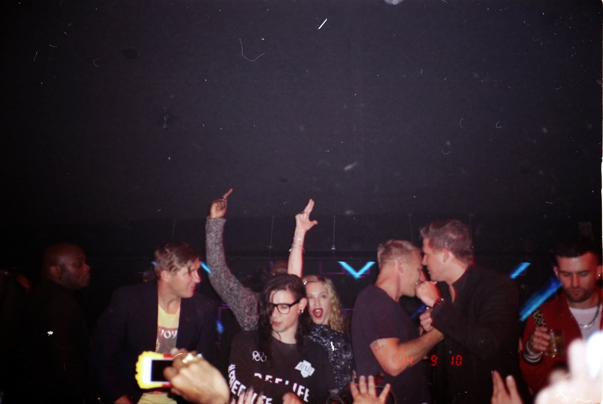 Going through old hard drives here are some old photos. First up a shitty photo from a party where Sonny from First to Last, Diplo, Madonna, and A-Trak dj'd