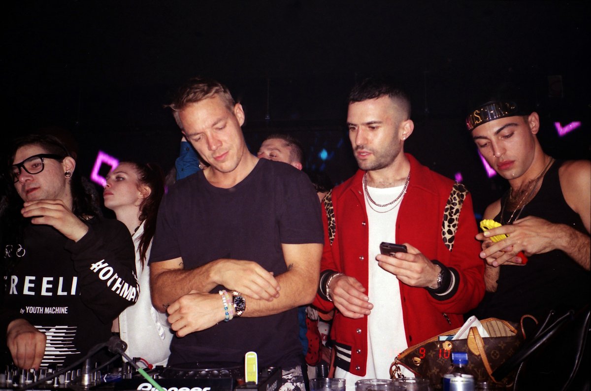Going through old hard drives here are some old photos. First up a shitty photo from a party where Sonny from First to Last, Diplo, Madonna, and A-Trak dj'd