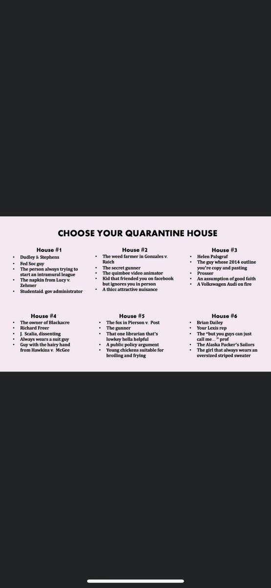 tinaLillet's tweet image. I’ve spent the last minute laughing at this hysterically. THE OWNER OF BLACKACRE 😂😂😂😂 #quarantine #lawschooledition