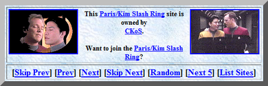fun facts: not only was the chute a big chance for the VOY cast to advocate in-show for an LGBTQ+ character/romance, but it helped strengthen the latter P/K slash rings: online archives started in 1998 that collected paris/kim fic! https://fanlore.org/wiki/Paris/Kim_Slash_Ring  https://fanlore.org/wiki/P/K_All_the_Way  https://twitter.com/wlwtroi/status/1249117919012950018