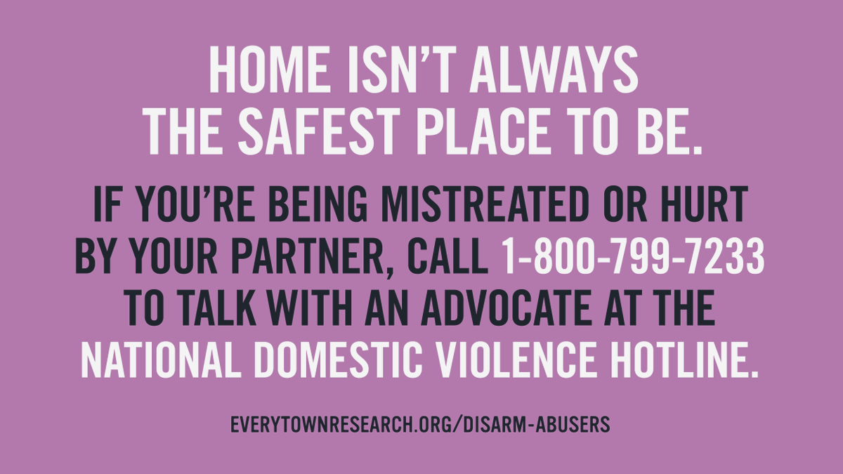 Everytown's tweet photo. If you are quarantining with an abuser, you are not alone. Help is available. https://t.co/lxK6T7sZqw