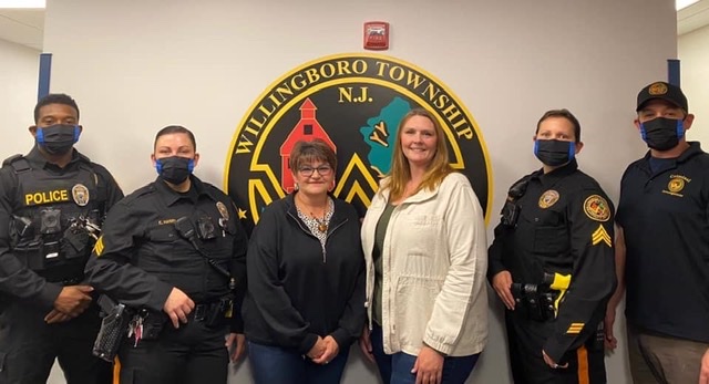 WillingboroPD's tweet photo. Thank you to Crystal and Carla, 2 of our dispatchers, who personally made masks for every single one of our officers. https://t.co/B5wF73NmAG