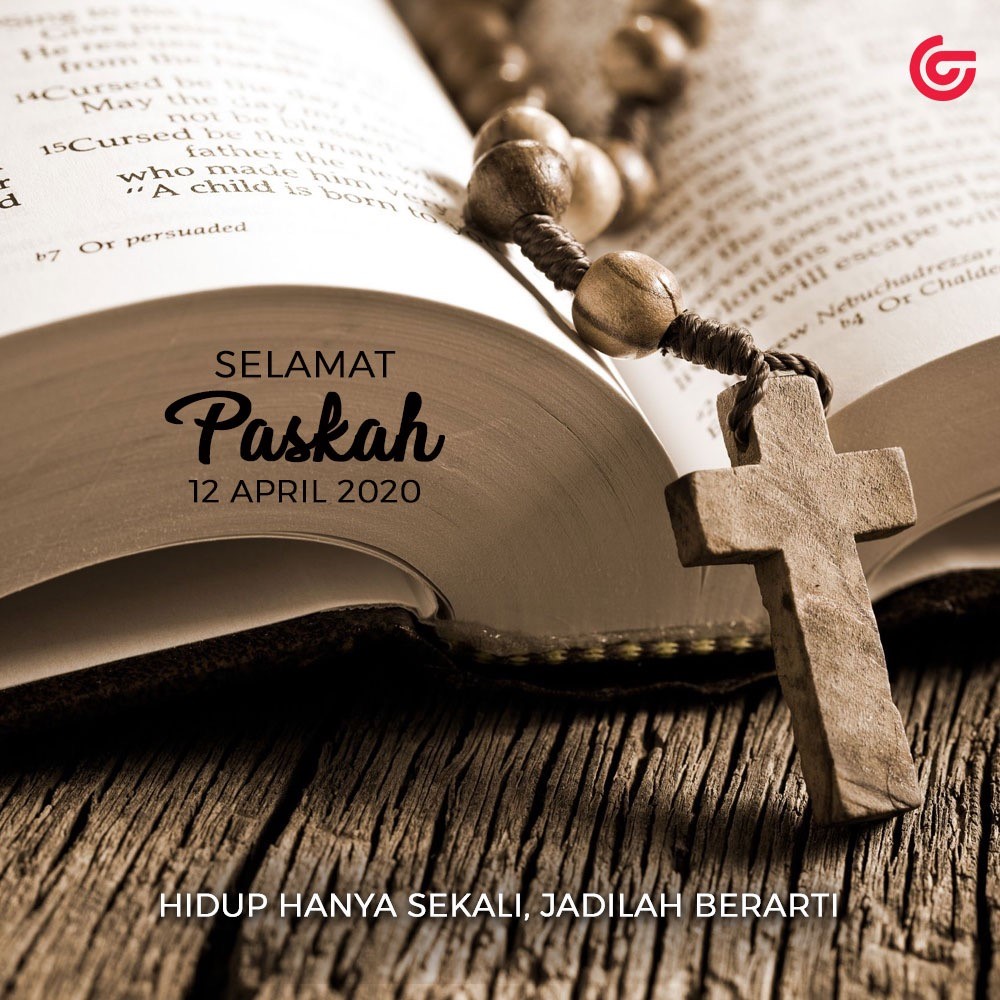 GayaMatahari's tweet image. Selamat Paskah buat semua yang merayakan. Hidup hanya sekali, maka jadilah berkat bagi sesama! 😍 #Paskah2020 #Easter2020