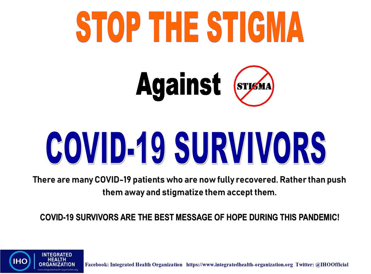 NgeCynthia's tweet photo. COVID 19 SURVIVORS are our best message of hope in this trying times. Stop stigmatization them. 
@DrTedros @WHO @its_mimish @BillGates @UN_Women @DrManaouda @IHOOfficial @realDonaldTrump https://t.co/O7M7CzaGtC