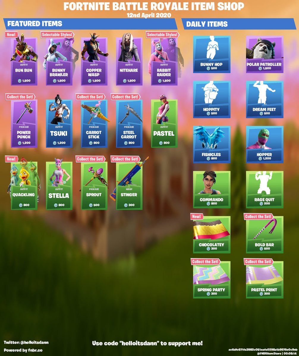 Fortnite Daily Item Shop On Twitter Fortnite Item Store For 12th April 2020 Use Code Helloitsdann To Support Me 3 Ad Fortnite Why Is The Daily Store The Same From Yesterday Fortnite Why Is The Daily Store The Same From Yesterday Fortnite Daily Item Shop On Twitter Fortnite Item Store For 12th April 2020 Use Code Helloitsdann To Support Me 3 Ad