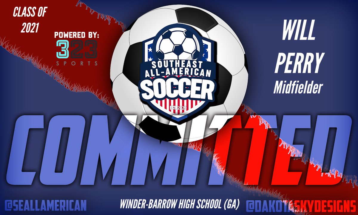 Upper90SportsUS's tweet image. 🚨⚽️PLAYER SPOTLIGHT⚽️🚨
Congrats to Will Perry out of Georgia for committing to the 2020 Southeast All-American High School Soccer Showcase! Powered by @323sports #SEAASports @TweetDoggs