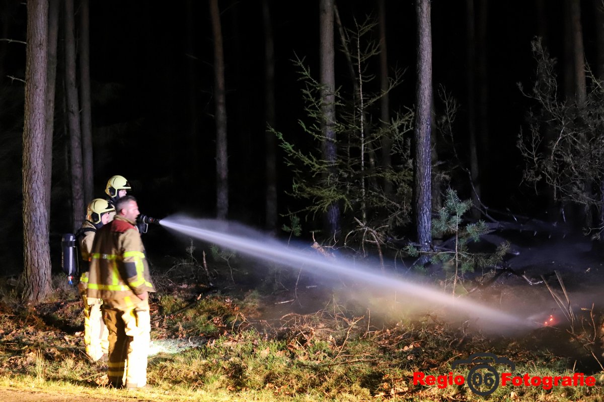 Melding bosbrand Hoge Bergweg Beekbergen