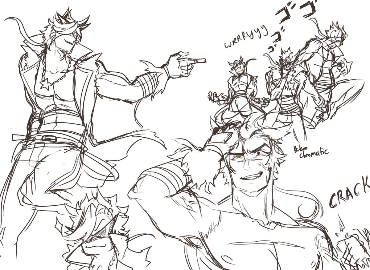 「Jojo x Gurren Lagann= Battle Academia Se」Wolfarts SKETCH COMMISSIONS