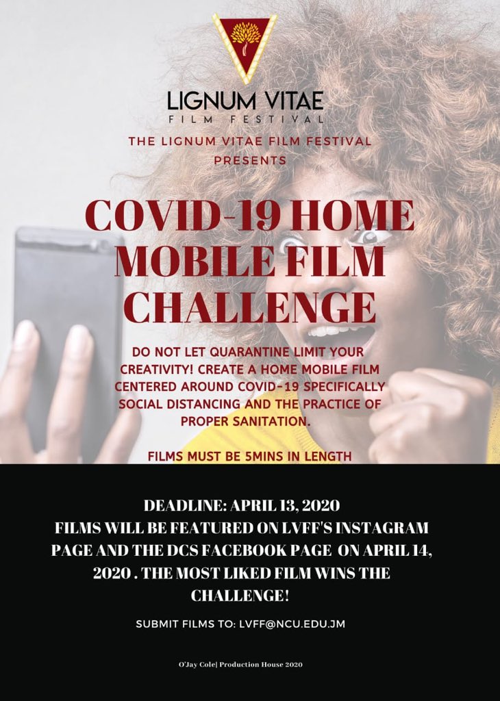 DCS_NCU's tweet photo. Home Mobile Film Challenge #COVID__19 Let your creativity come alive #lvff #dcswoe2020 #DCS. https://t.co/jEE44mncnu
