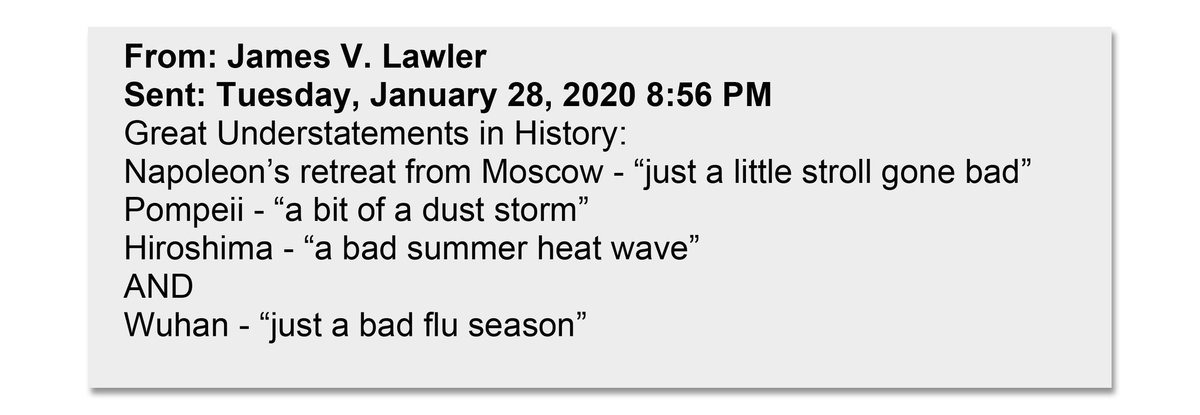 He stayed in regular communication with federal officials as the United States attempted to figure out how to respond to the virus. From the beginning he predicted this would be a major public health event. Here he is on Jan. 28th: