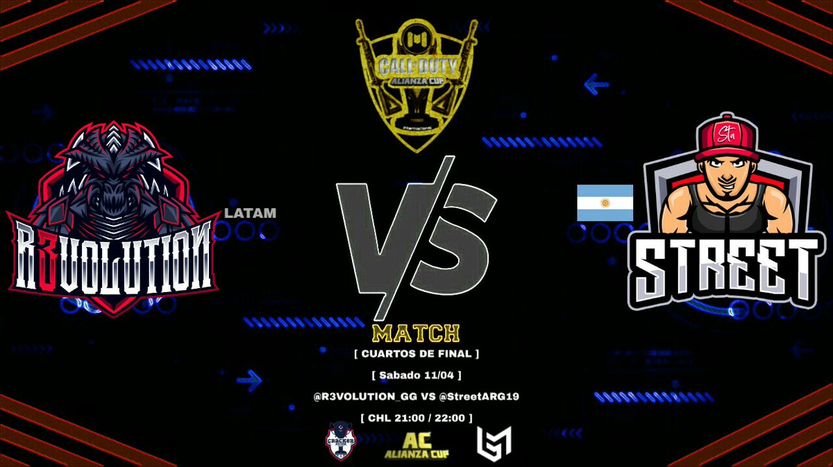 A 10 minutos de empezar los cuartos de final de <a href="/AlianzaCup/">AlianzaCup</a> vs <a href="/StreetGG1/">Street Gaming</a>  en el canal de <a href="/TucansitoAlv/">Tucansito</a> youtube.com/ElTucanIntegral
A dar el maximo level💯
#GoR3 #FearTheR3VOLUTION