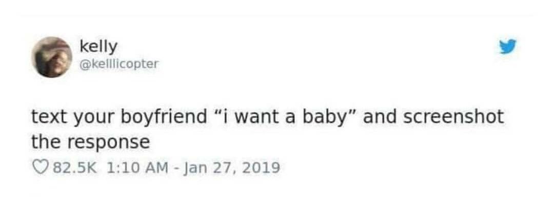 astro replying to 'I want a baby' texts. a thread.