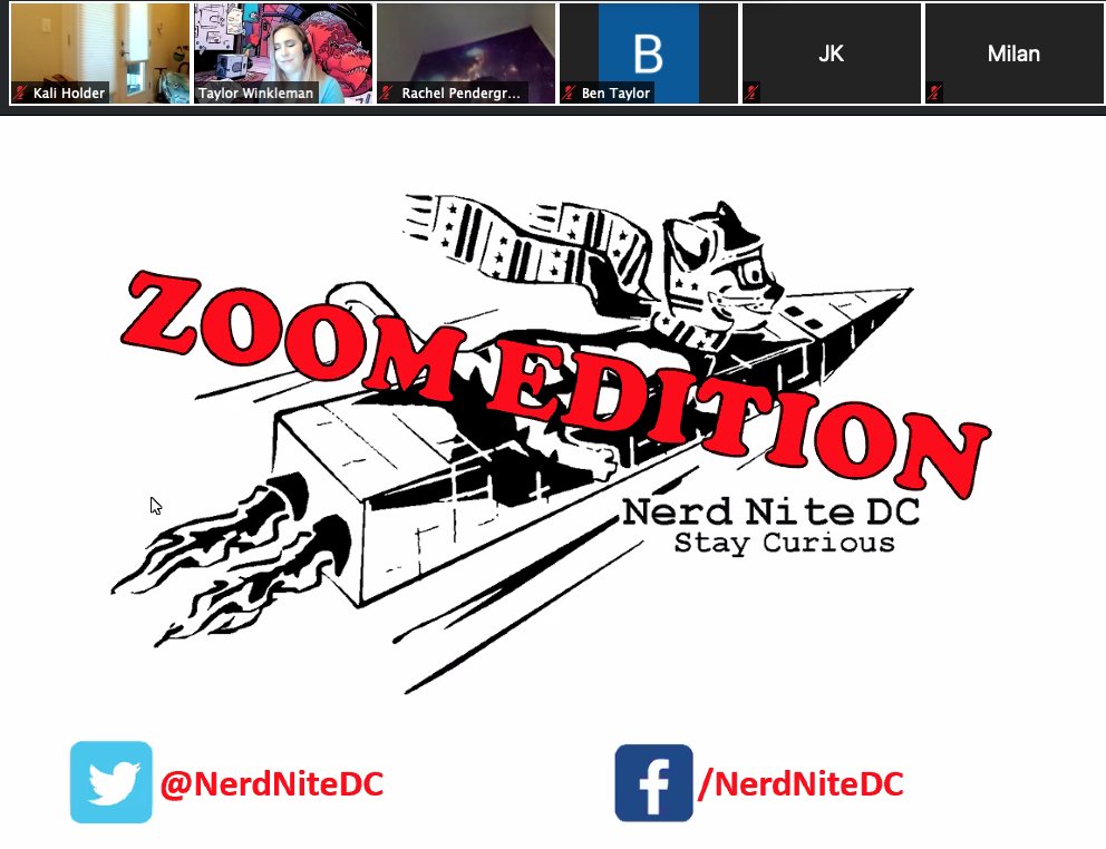 karolus's tweet photo. Thanks to @NerdNiteDC for hosting another informative event, and a shoutout to @dc9club during this challenging time. #nerdnitedc #community https://t.co/rIPTtJwmWs