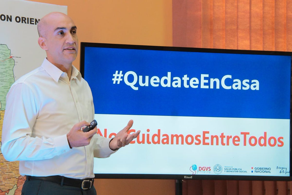 MazzoleniJulio's tweet photo. Informe #COVID19: hoy procesamos 230 muestras, 1 dio positivo, sin nexo. 3 internados, 1 en terapia, 4 nuevos recuperados. El resto en aislamiento domiciliario. Total de confirmados: 134. Total de recuperados: 22. #QuedateEnCasa @msaludpy https://t.co/WFGKaS1DnA