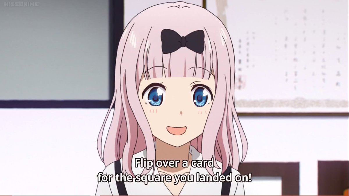 thread of chika screencaps from episode one, season two of kaguya sama love is war