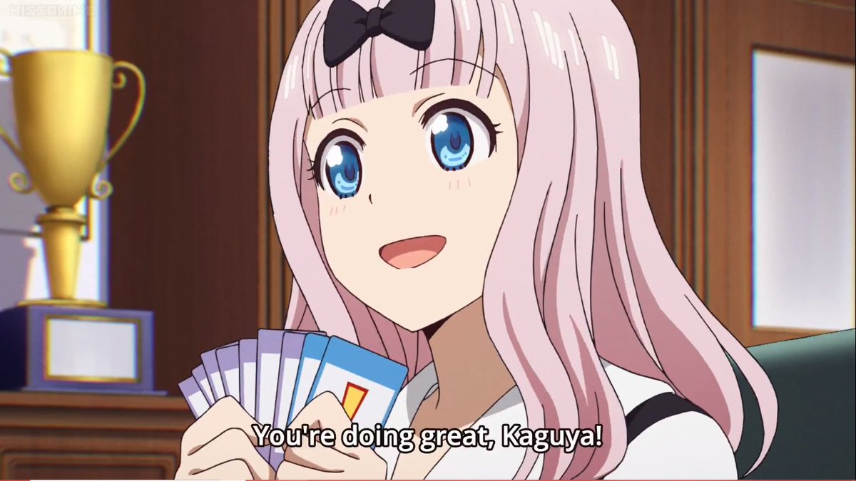 thread of chika screencaps from episode one, season two of kaguya sama love is war