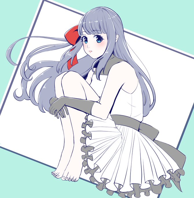 膝を抱えるのtwitterイラスト検索結果