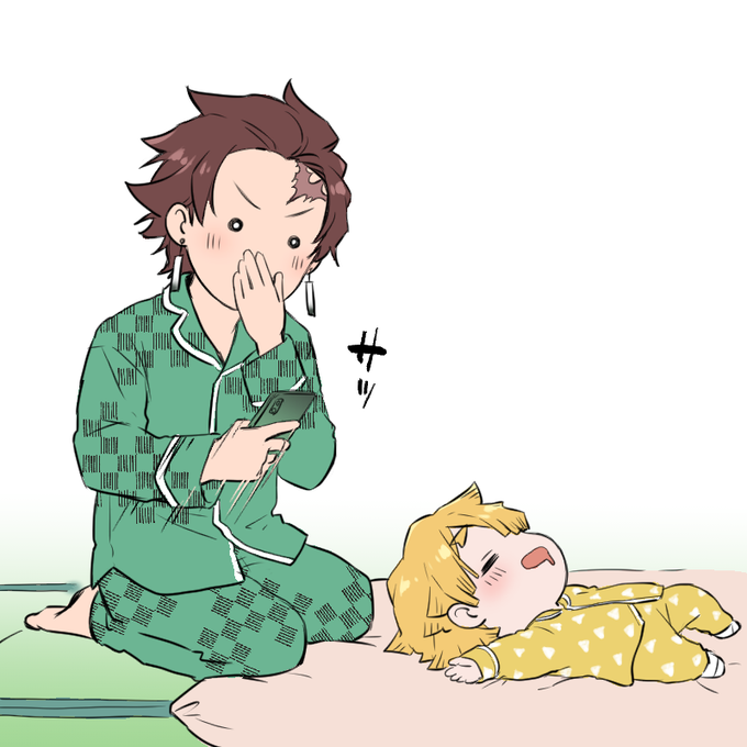 📛ちぃさんがTwitterに投稿した竈門炭治郎(鬼滅の刃)のイラスト。