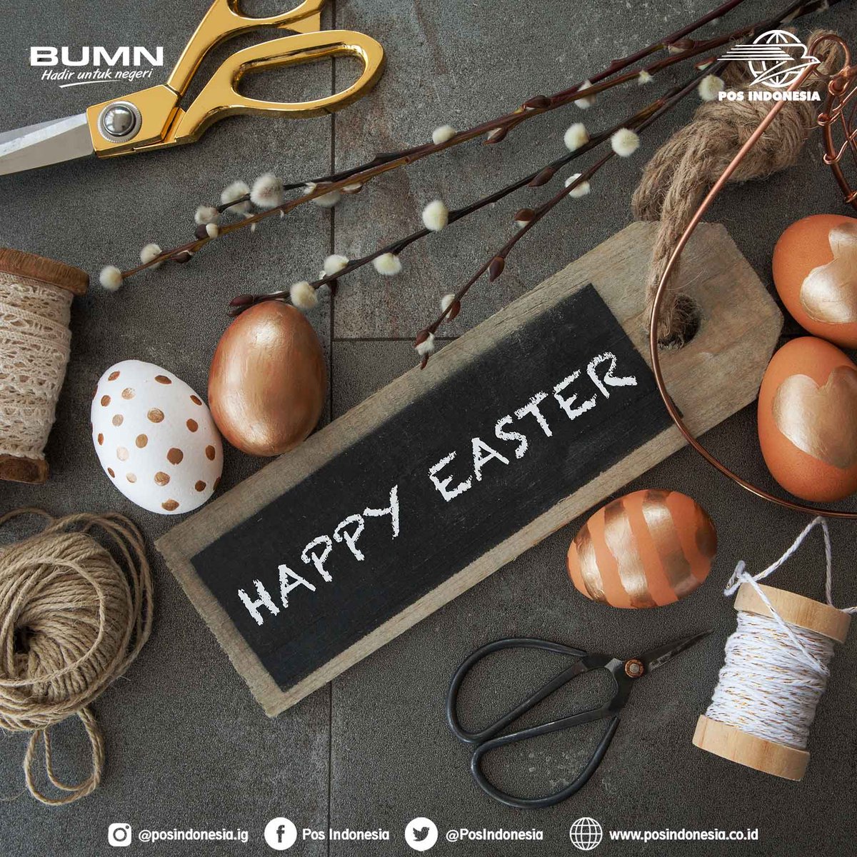 PosIndonesia's tweet image. Selamat memperingati Paskah dengan hati yang damai.
Semoga Paskah selalu membawa bahagia selamanya.

God Bless You !

#PosIndonesia #Paskah2020  #happyeaster #selamatpaskah2020 #Jumatagung2020