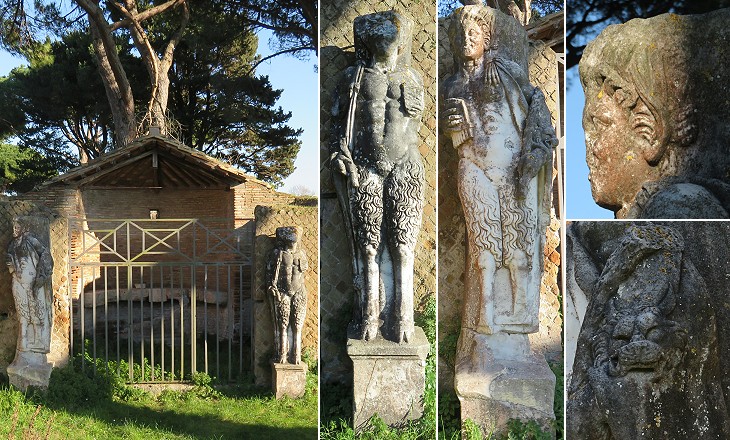 So for this  #Satyrday, I was busy doing chores and then got distracted. But, I had read something in  #Nonnos  #Dionysiaca that led me to these  #SatyrsThese two are the columns or guards of the temple of  #Attis at Ostia