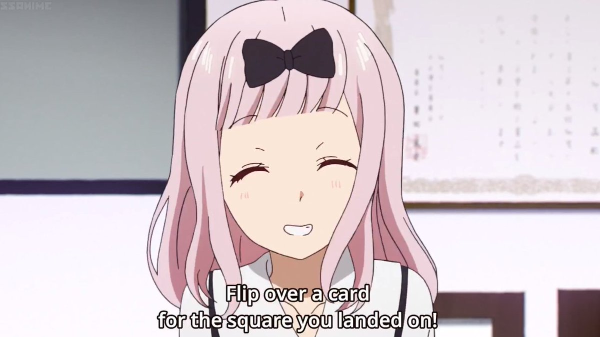 thread of chika screencaps from episode one, season two of kaguya sama love is war