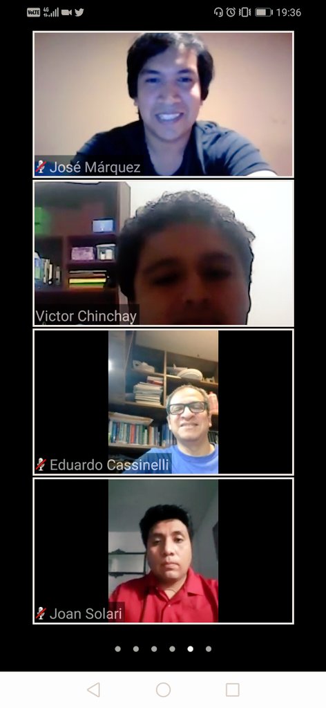 academia_prisma's tweet photo. Reunión virtual académica.
#somosPrisma #somosAdmitidos #somosPucp

#EstadoDeEmergencia
#Perú 🇵🇪 https://t.co/e5jOERCXXn