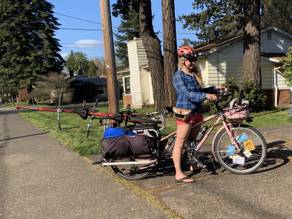 trail along bike