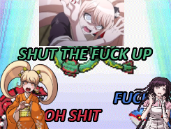 When Mikan and Hiyoko try to kill each other and Junko cares for both of them-