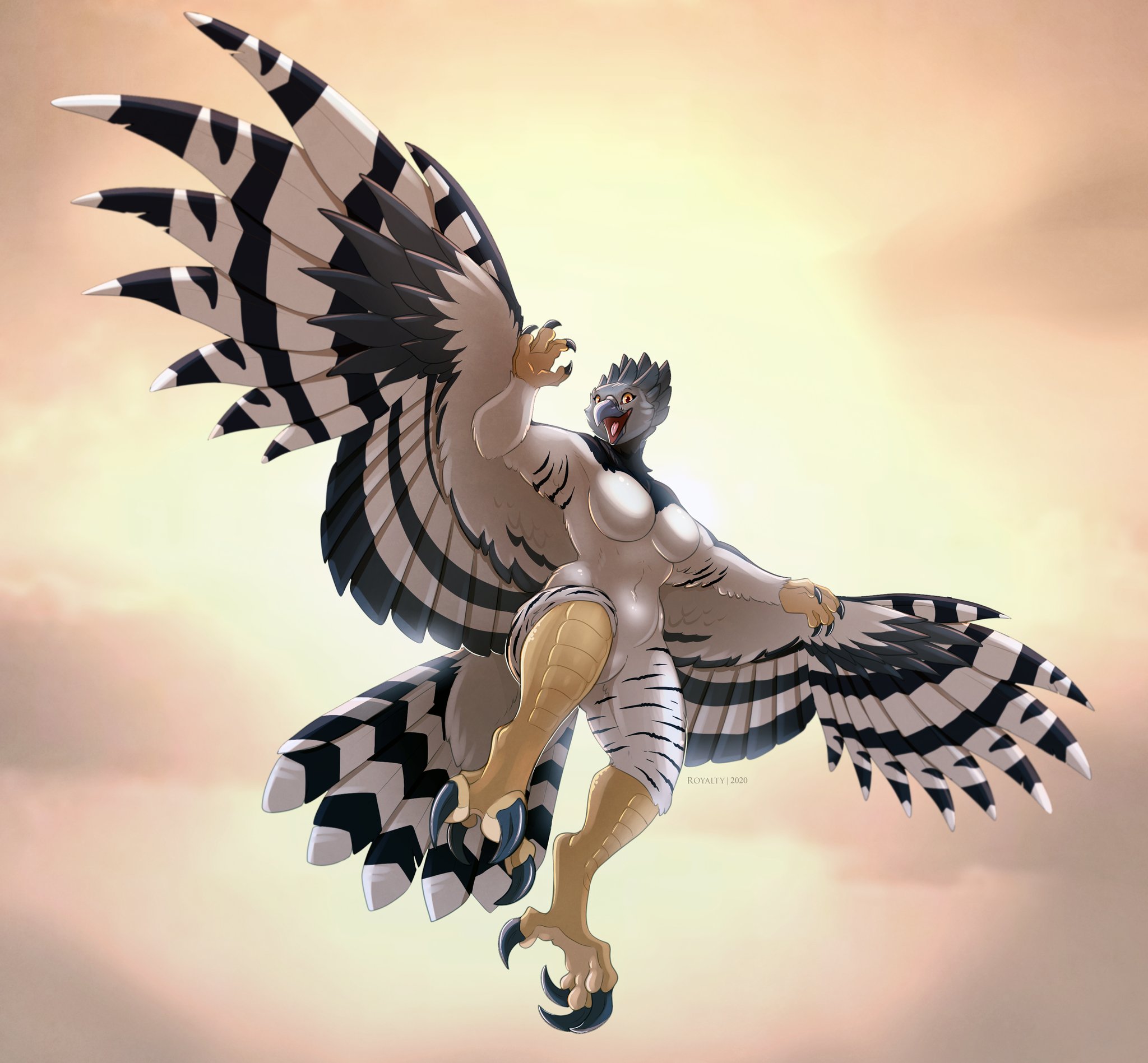 A gift for @Clayer_Prism Harpy Eagle Bird Mom!” 
