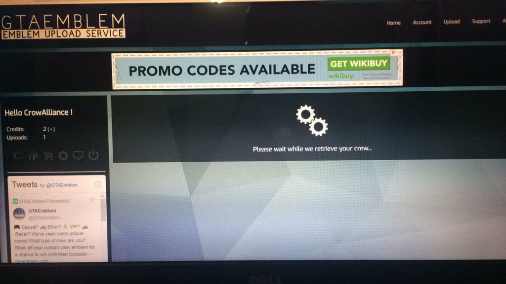 IsabelKSparks's tweet photo. @GTAEmblem Hi, I'm trying to upgrade my emblem to a Premium one but it's not working, I still keep getting stuck on the loading screen, can you take a look? thanks. https://t.co/l3bSaQ53nJ