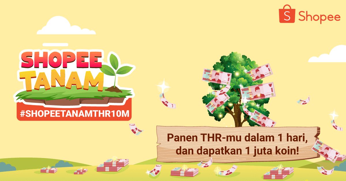 Bantu siram tanamanku. Kamu juga bisa panen THR total 10M di Shopee sekarang! games.shopee.co.id/universal-link…