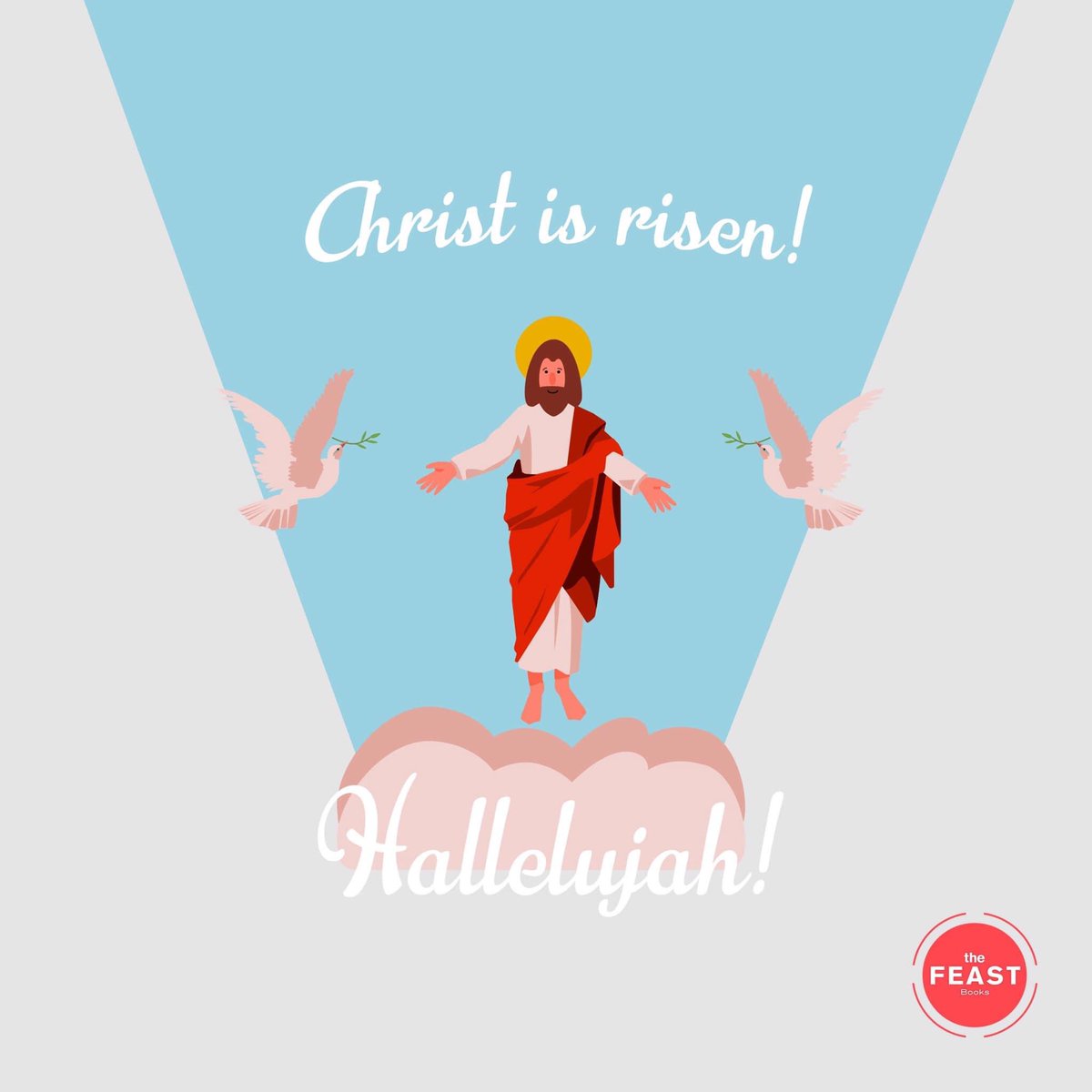FeastBooksPH's tweet photo. The tomb is now empty. The promise is fulfilled, our Victor is here! Let us put our hope in our Risen Lord, Hallelujah!

Happy Easter from you Feast Books family. ❤️ https://t.co/ZtfJy0nquh