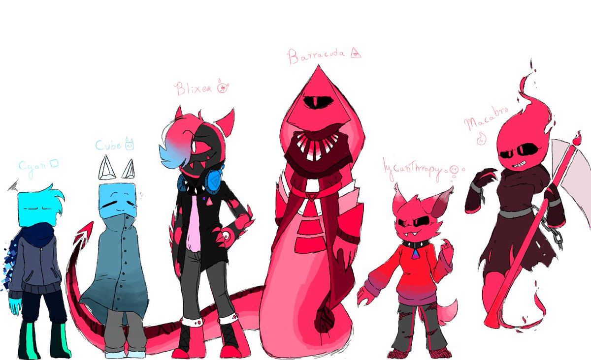 Starmi_cat's tweet photo. Demorei um pouco para terminar e tbm ficou bem simples.... mas tΓ‘ aqui o meu design de alguns personagens de jsab :'D
#jsab #jsabcube #jsabcyan #jsabblixer #jsabbarracuda #jsablycanthropy #jsabmacabre https://t.co/2azDxHPk6O