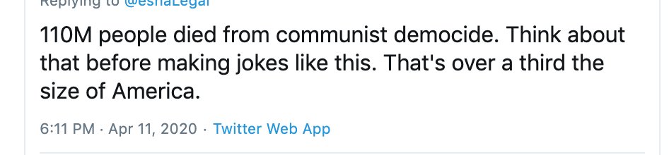 Myth: Communism killed [x] [million/billion/trillion/gazillion] people. Seriously, where are you getting your numbers? You literally pulled this out of thin air.Citation needed.