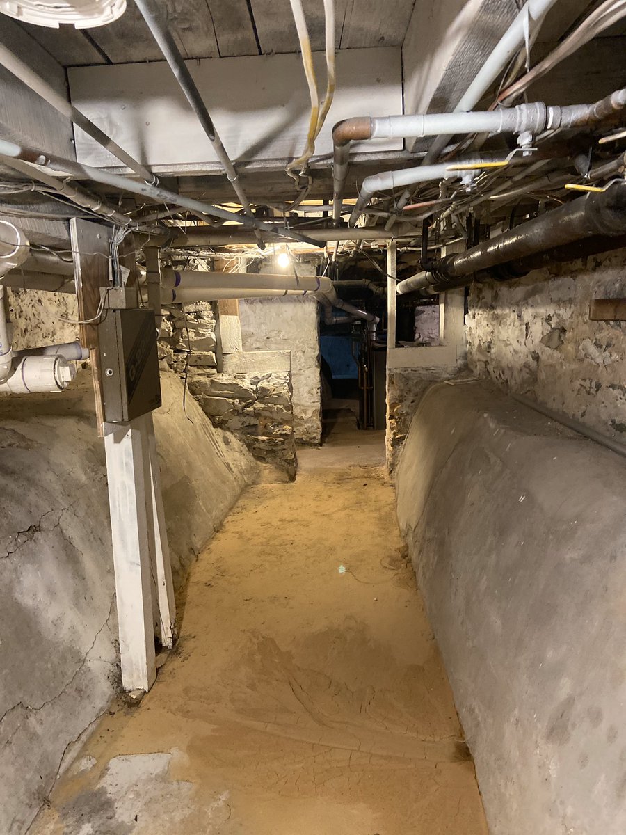 So the basement is more a cellar than a basement. There’s no access from inside the house. It’s got stone foundations and stairs that go nowhere, and frankly it’s kind of creepy.