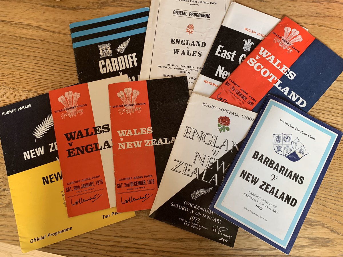 Turns out Dad went to a lot of rugby games. A lot of rugby games. Many. Some classics of the game here, including the famous Barbarians v NZ game from 1973 with ‘that’ try
