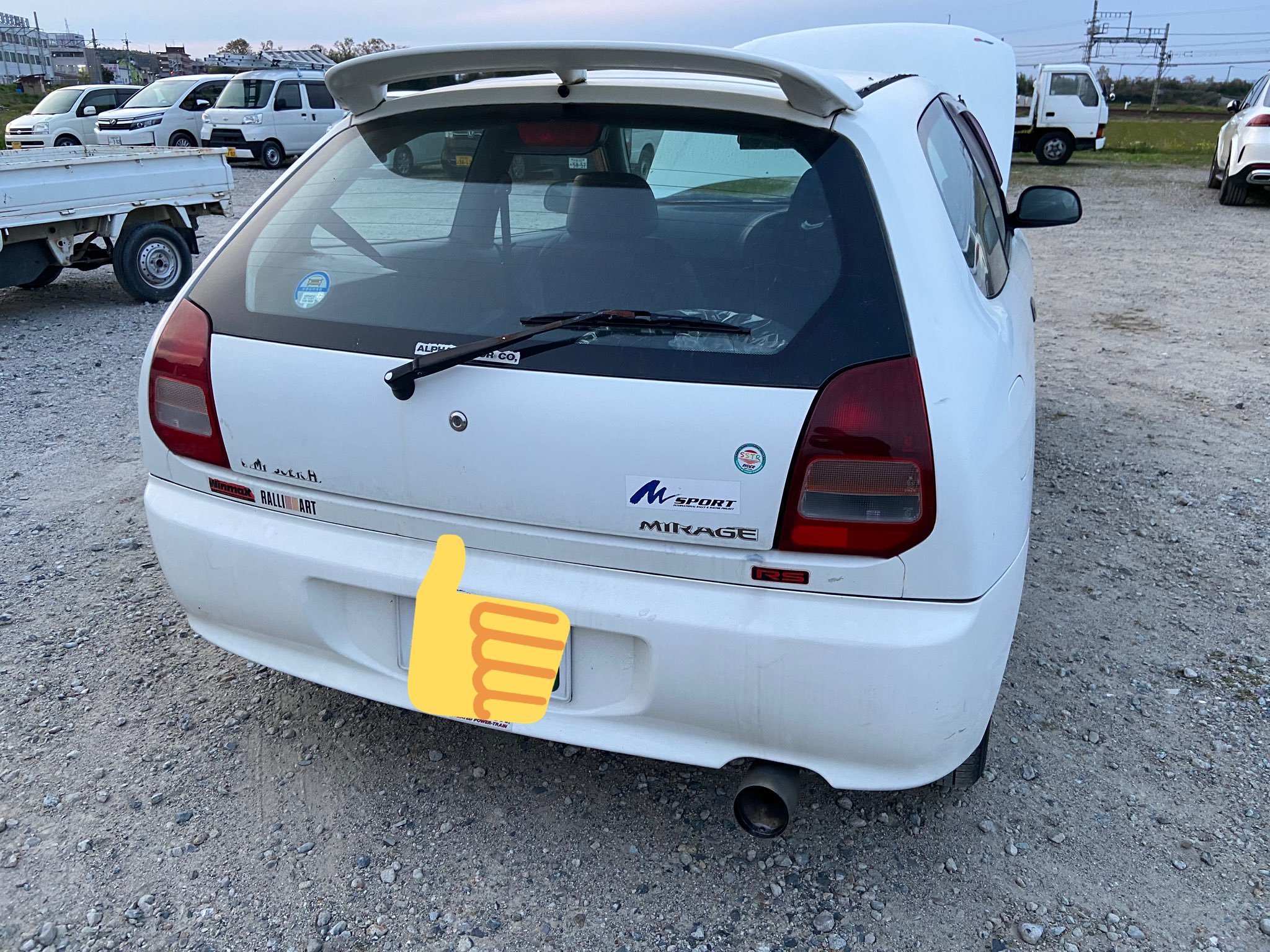 オサムファクトリー ミラージュcj4中古車 少しお値引きして２５万円です お問い合わせはdmまでお願いします ミラージュ Cj4 ラリー ジムカーナ ダートラ Twitter